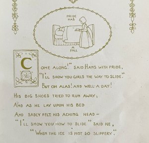 Even Pride Has A Fall 1906 Wise Sayings Print 6 x 4 MilIicent Sowerby DWZ3D