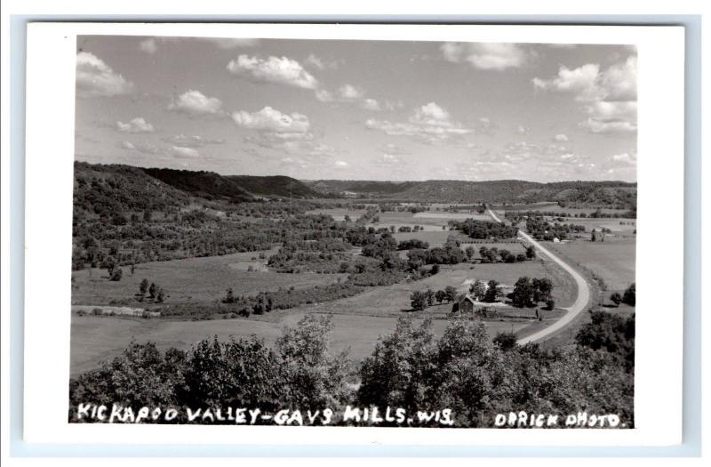 Postcard Kickapoo Valley, Gays Mills, Wisconsin WI RPPC H15