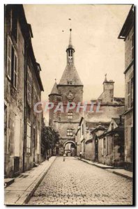 Old Postcard Avallon La Tour De l & # 39Horloge