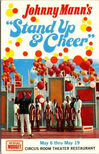 PC Johnny Mann's Stand Up & Cheer Nugget Casino Circus Room Reno Nevada~137565
