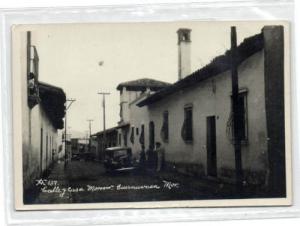 mexico, CUERNAVACA, Calle y Casa Morrow, Car 1930s RPPC