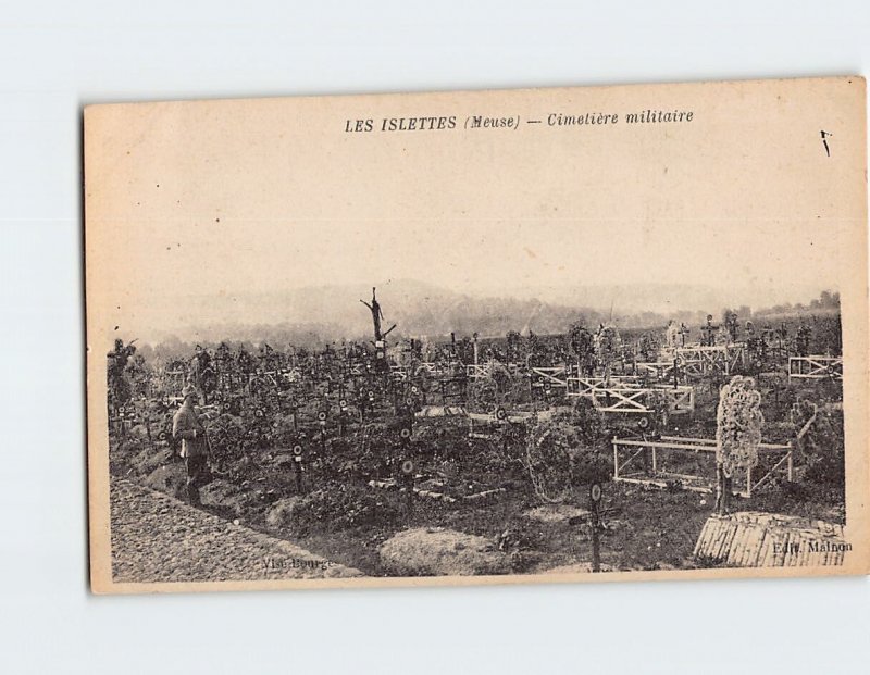Postcard Cimetière militaire Ville sur Tourbe France