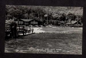 NH Willey House Gift Shop Crawford Notch New Hampshire Real Photo Postcard RPPC