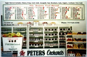 Postcard - The Peters Orchards - Gardners, Pennsylvania