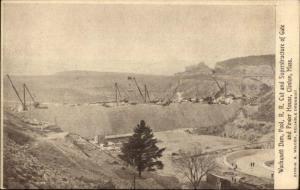 Clinton MA Wachusett Dam c1910 Postcard #9 CONSTRUCTION