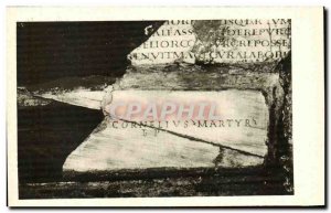 Postcard Ancient Rome Catacombs of S Callisto Iscrizione di Papa Cornelio S