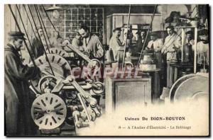 Old Postcard Automotive Puteaux Dion Bouton plants 39atelier of the & # & # 3...