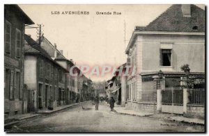 Les Avenieres Old Postcard High Street