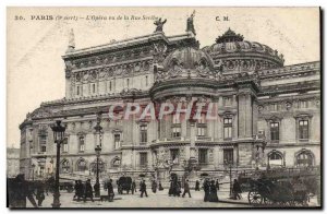 Old Postcard Paris L & # 39Opera a Rue Scribe