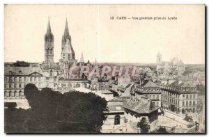 Caen Old Postcard General View from high school