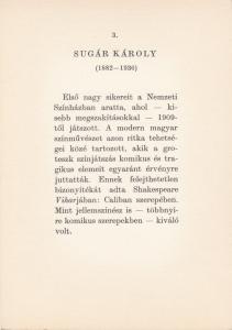 Hungarian famous people card - SUGAR KAROLY