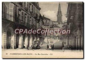 Old Postcard Plombieres Les Bains Rue Stanislas Automotive