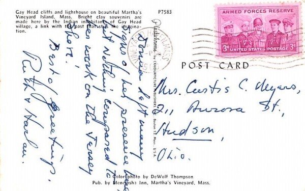 Gay Head Cliffs & Lighthouse in Martha's Vineyard, Massachusetts