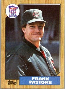 1987 Topps Baseball Card Frank Pastore Texas Rangers sk3078