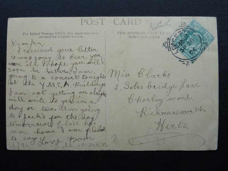 Leicester GALLOWTREE GATE c1904 RP Postcard