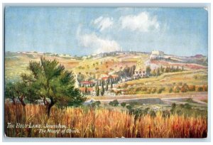 c1910 Holy Land Mount of Olives Jerusalem Palestine Oilette Tuck Art Postcard