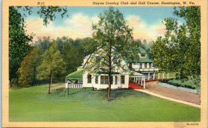 1939 Guyan Country Club and Golf Course Huntington West Virginia Postcard