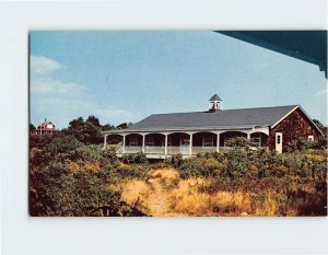 Postcard Looking Northeast at Community Hall Bakers Island Salem Massachusetts