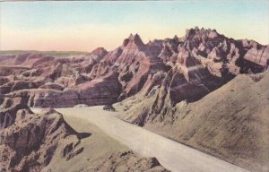 Going Up To The Pinnacles The Badlands Nat Monument South Dakota Hand Colored...