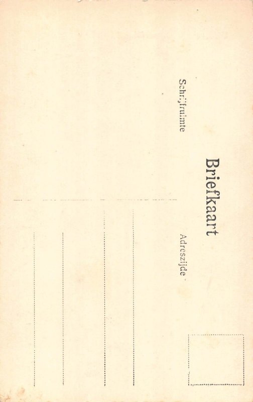 L487 Netherlands Utrecht Windmill boat vintage postcard