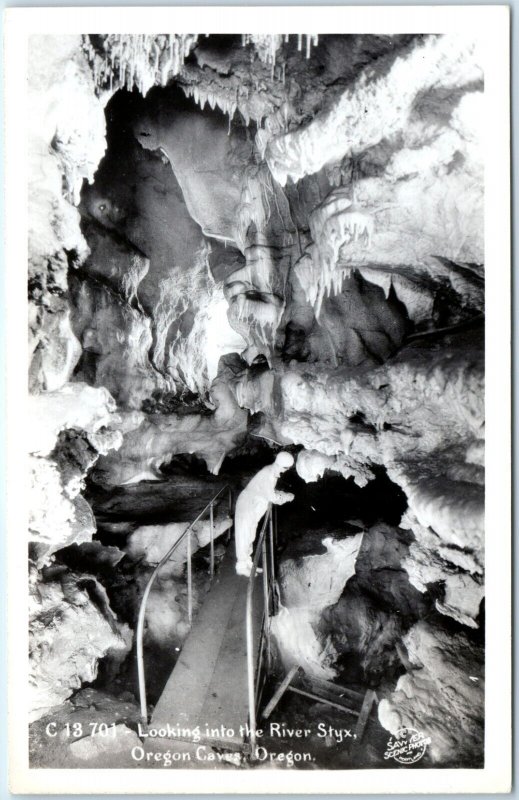 x10 LOT 1940s-50s Oregon Caves RPPC Cavern Inside Feature Real Photo Sawyer A175