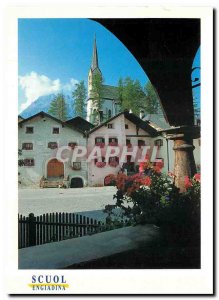 Postcard Modern Engiadina Scuol