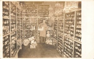 Lewiston ID Join The March of Dimes Curio Shop Real Photo Postcard