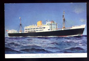 CD0419 - Royal Mail Line Cargo Ship - Ebro - by Artist Jarvis - 6x4 postcard