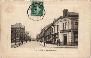 CPA LENS-Rue de la Gare (44190)