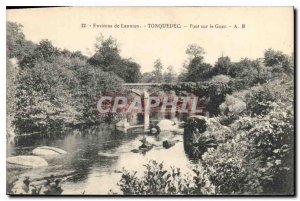 Old Postcard surroundings Tonquedec Lannion (C N) Bridge Guer