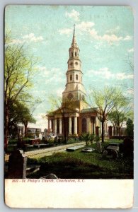 St. Philip's Church  Charleston  South Carolina   Postcard  1910