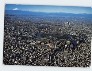 Postcard Bird's Eye View of Tokyo's Down Town, Tokyo, Japan