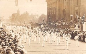 Indianapolis Indiana Shrine Convention Parade Marching Band Real Photo PC AA7306