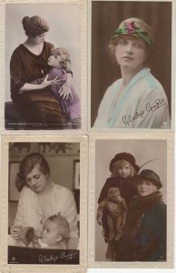 Gladys Cooper & Daughter Family 4x Real Photo Postcard s