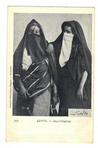 Egypt Two Fellahines Egyptian Women Antique Postcard (J3677)