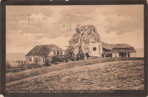 BOLTED DOME MILL GERMANY TO USA  MILITARY POSTCARD 1920