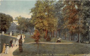 Des Moines Iowa c1910 Postcard Walk In Greenwood Park