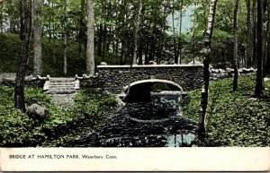 Connecticut Waterbury Bridge At Hamilton Park