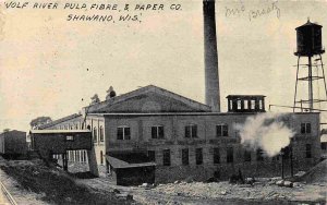 Wolf River Pulp Fibre Paper Co Shawano Wisconsin 1911 postcard
