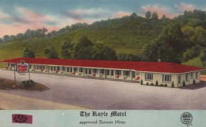 Postcard Royle Motel Kittanning PA