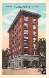 Florence South Carolina Title Trust and Investment Co Vintage Postcard AA17914