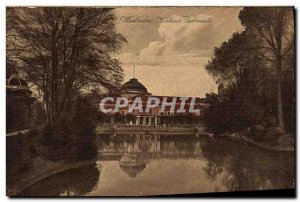 Postcard Old Casino Wiesbaden Garden Kursal Viewed