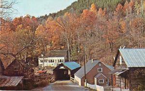Tunbridge ,VT, Vermont with Mill Covered Bridge, 1977 Chrome