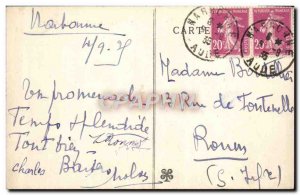 Old Postcard Narbonne L & # City 39hotel