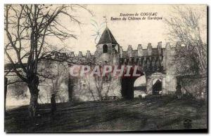 Old Postcard Cognac surroundings Entree du Chateau de Gardepee