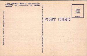 Postcard Brown Hospital Veterans Administration Center Dayton Ohio OH