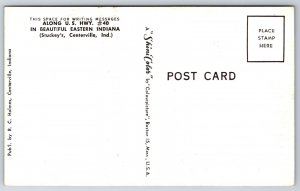 State Map~~The Buckeye State Ohio~Findlay~Canton~Springfield~Vintage Postcard