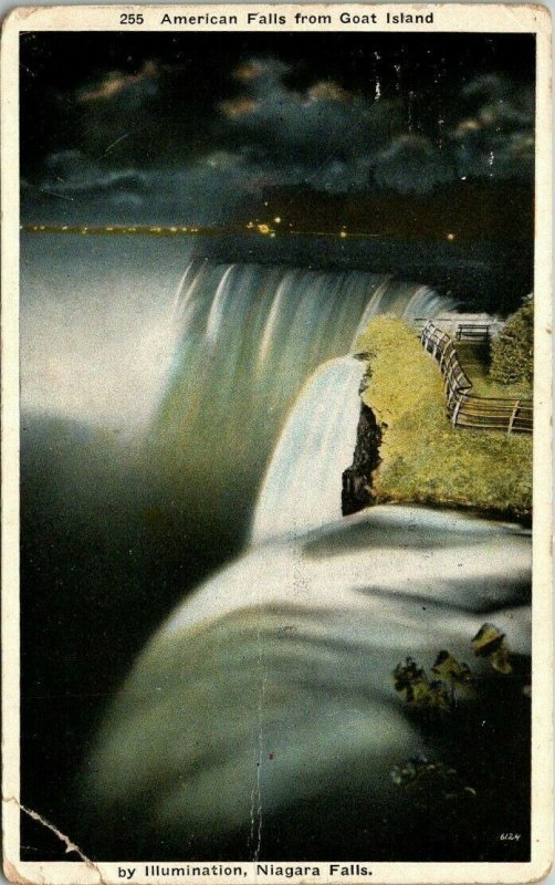 Postal Antigua Las Cataratas del Niágara en la noche cae Americana de la Isla de Cabra 1 centavos de 1339
							
							mostrar título original