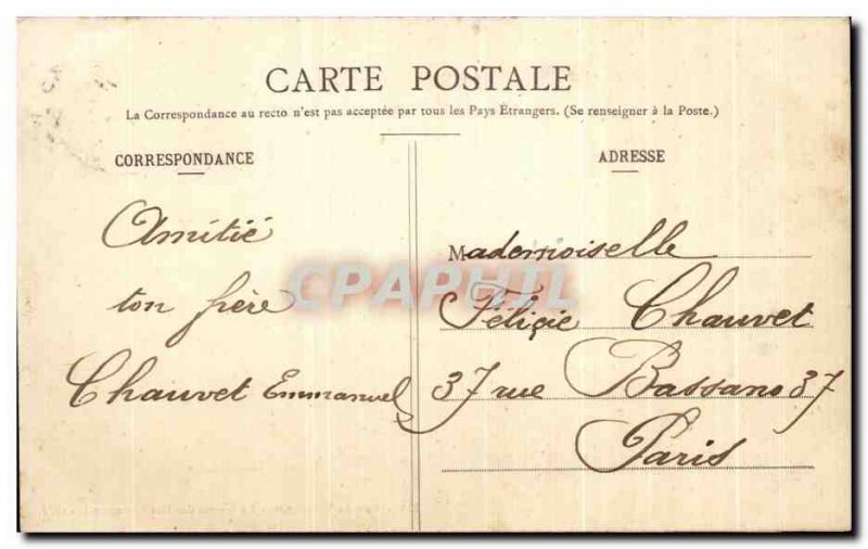 Old Postcard Bois de Vincennes The Cave of Daumesnil Islands