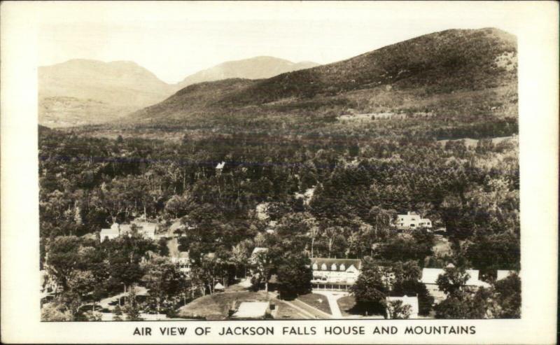 Jackson Falls House Birdseye View Real Photo Postcard 